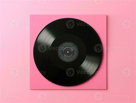 Vinyl record pink background. Illustration AI Generative 25425921 Stock ...