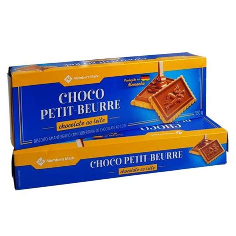 Kit Biscoito Cobertura Chocolate Aoleite Petit Beurre G Members