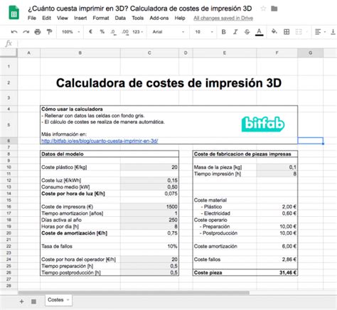 Cuánto cuesta imprimir en 3D Calculadora del precio de imprimir en 3D