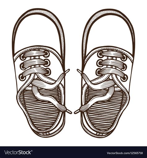 Skaters Shoes Top View Royalty Free Vector Image