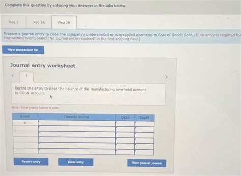 Exercise 3 9 Algo Applying Overhead T Accounts