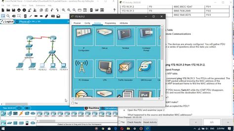 929 Packet Tracer Examine The Arp Table Youtube