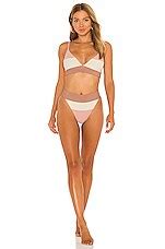 Beach Riot X Revolve Alexis Bikini Bottom In Neutral Color Block Revolve