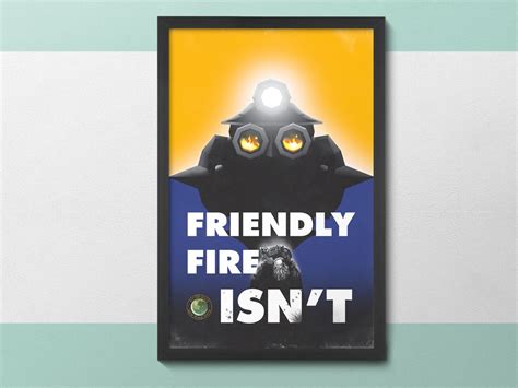 Deep Rock Galactic Friendly Fire Poster 11x17 - Etsy