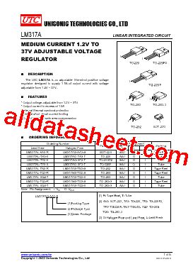 LM317A_V01 Datasheet(PDF) - Unisonic Technologies