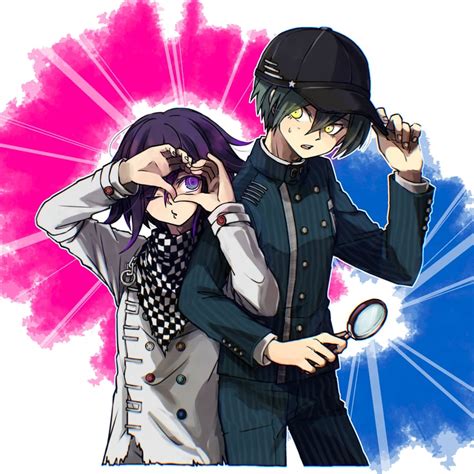 Oma Kokichi And Saihara Shuichi Danganronpa And 1 More Drawn By Yako