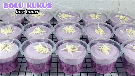 RESEP BOLU KUKUS TARO LUMER CUP VIRAL DICARI BANYAK ORANG YouTube