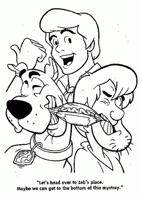 Shaggy Rogers Coloring Page