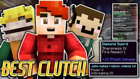 My Best Clutch In Minecraft Uhc Ft Mydoeza Shadowapples Youtube