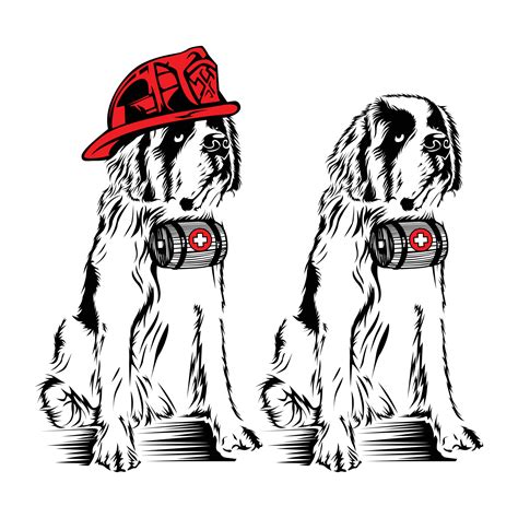 Red rescue dog vector illustration 7066004 Vector Art at Vecteezy