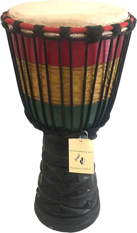 Amazon Jive Djembe Drum African Bongo Congo Wood Drum Deep Carved