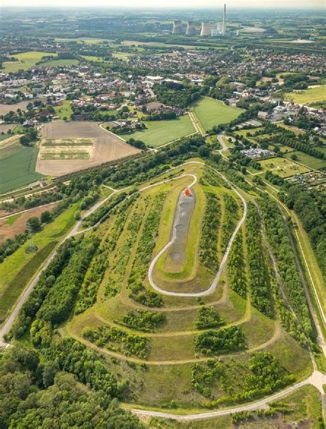 Hamm von oben Gelände der ehemaligen Bergbau Halde Kissinger Höhe in