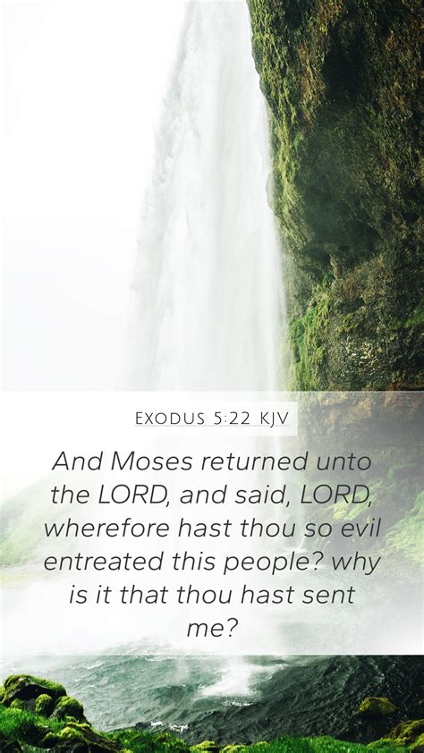 Exodus 5 22 KJV Mobile Phone Wallpaper And Moses Returned Unto The