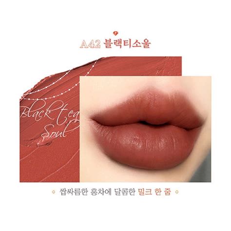 Son Kem Black Rouge Air Fit Velvet Tint Ver8 A42 Blacktea Soul Trà Sữa