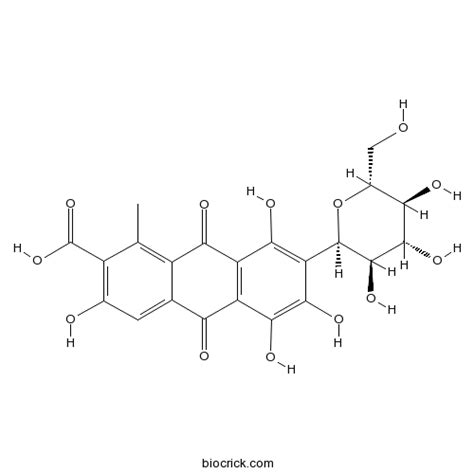 Carminic acid | CAS:1260-17-9 | Anthraquinones | High Purity ...