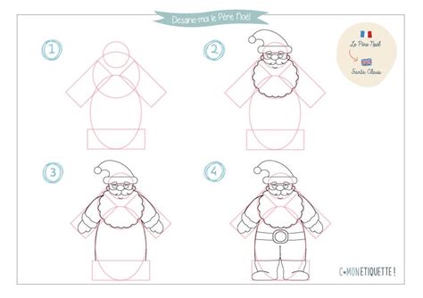 Apprendre à dessiner Noël : dessin pas à pas facile | C-MonEtiquette