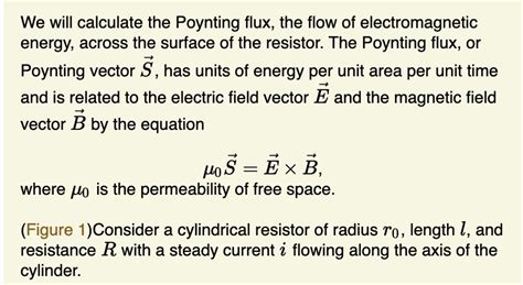 Solved We Will Calculate The Poynting Flux The Flow Of