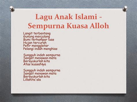 Lagu Anak Islami, Lagu PAUD Tema Alam Semesta - PAUD JATENG