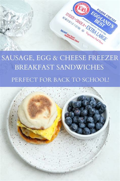 Sausage Egg And Cheese Freezer Breakfast Sandwiches