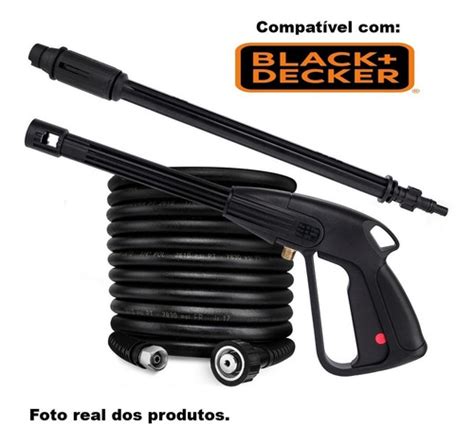 Kit Pistola Gatilho Mangueira Lavadora Black Decker Pw