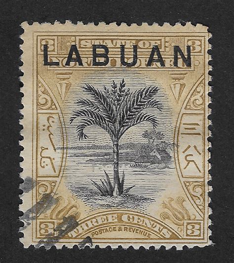 Labuan North Borneo Stamp Overprinted Labuan Cents Fine Used