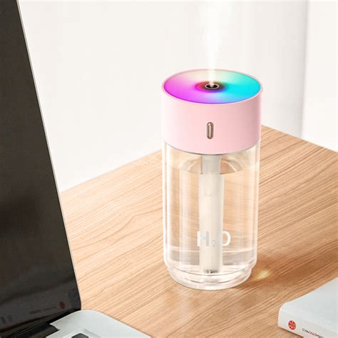 Portable Humidifier 280ml Small Cool Mist Humidifier USB Desktop