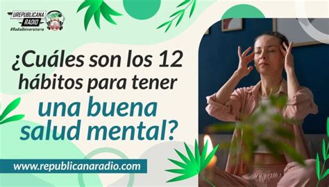 Cuales Son Los 12 Habitos Para Tener Una Buena Salud Mental