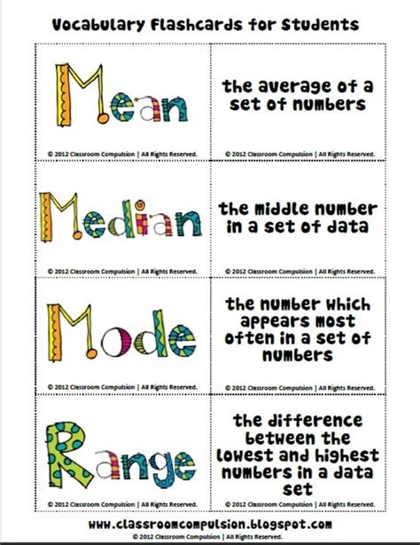 Range Median Mode 25 Quick Free Activities And Resources Education