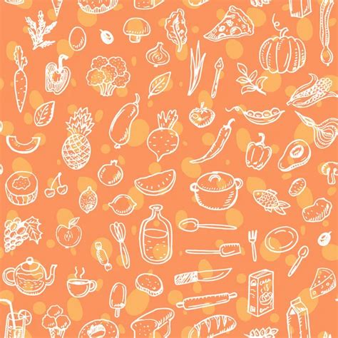 Seamless Food Pattern Stock Vector Image By ©teploleta 73364631