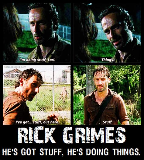 Rick Grimes Things And Stuff Meme The Walking Dead Walking Dead