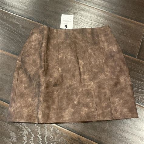 Naked Vice Kinsey Skirt New With Tags Smooth Brown Depop