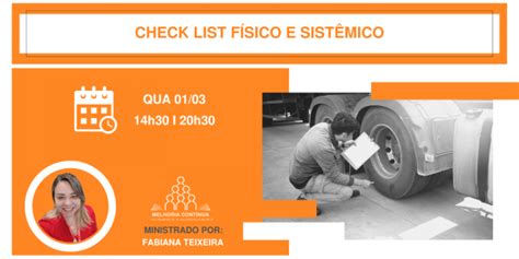 Treinamento Check List Físico e Sistêmico online Sympla