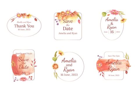 Free Vector | Wedding logo template design