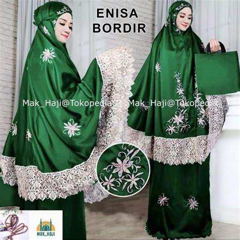 Jual Mukena Dewasa Enisa Luna Maya Renda Bordir Siti Khadijah