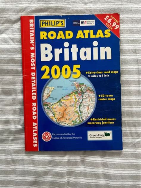 Philips Road Atlas Map Of Britain 2005 Amazing History £450