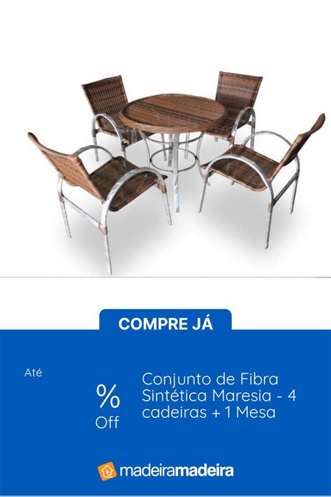 Conjunto De Fibra Sint Tica Maresia Cadeiras Mesa