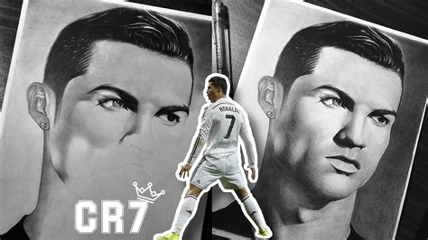 Como Dibujar A CRISTIANO RONALDO CR7 Sombreado Realista A Lapiz