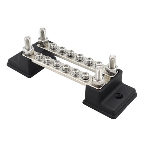 12 Way Bus Bar Terminal Block Dual Row 12 Terminal Bus Bar Kit 150A