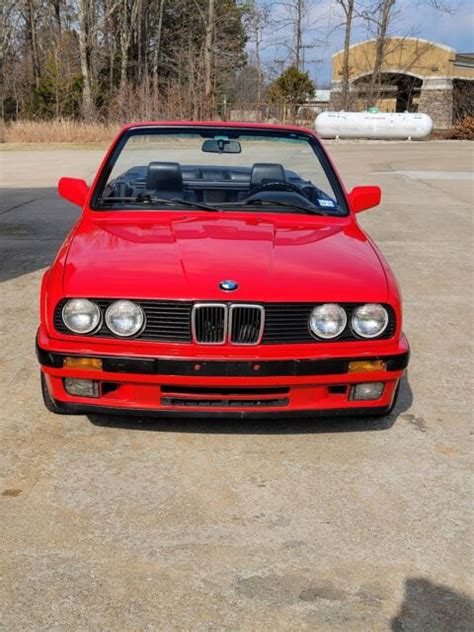 1993 Bmw 325i Convertible Red Rwd Manual Ic For Sale