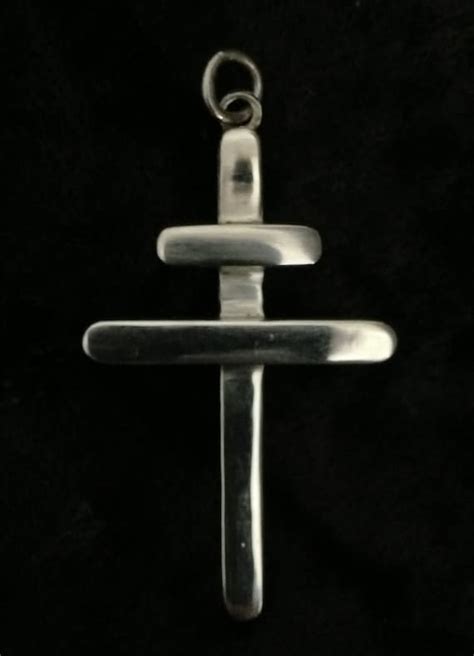 Cross of Lorraine Joan of Arc Cross by symbolicjewelleryuk on Etsy