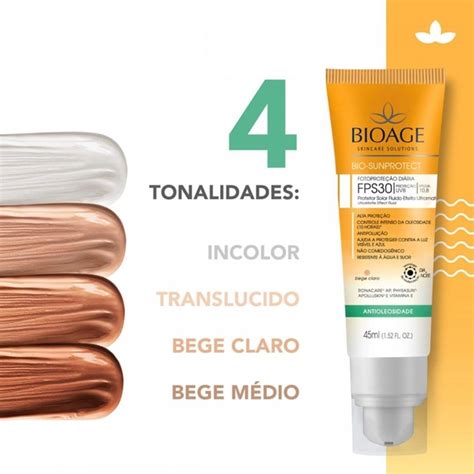 BIO SUNPROTECT FLUIDO ULTRAMATE FPS 30 ANTIOLEOSIDADE TRANSLÚCIDO