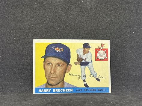 Topps Harry Brecheen Baltimore Orioles Vg Ex Ebay