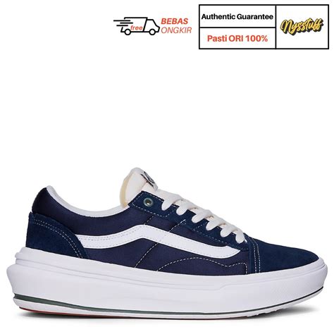 Jual Vans Old Skool Overt Comfycush Dress Blue Original Shopee