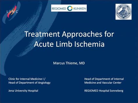 Pdf Treatment Approaches For Acute Limb Ischemia Acute Limb Ischemia Marcus Thieme Md