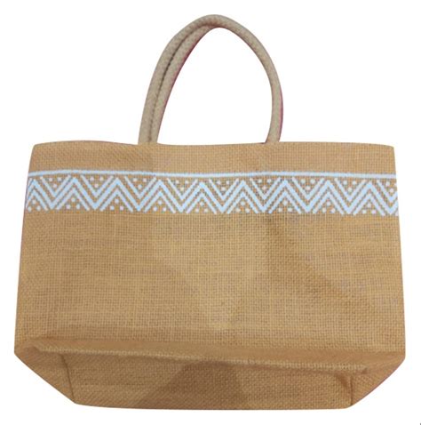 Handle Type Loop Handle Printed Jute Thamboolam Bag For Shopping At