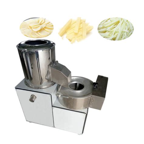 Automatic Electric Industrial Potato Chips Slicer Cutter Cleaning