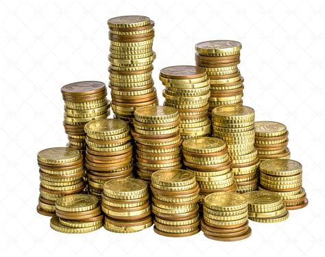 Stacks Of Euro Coins - Stock Photos | Motion Array