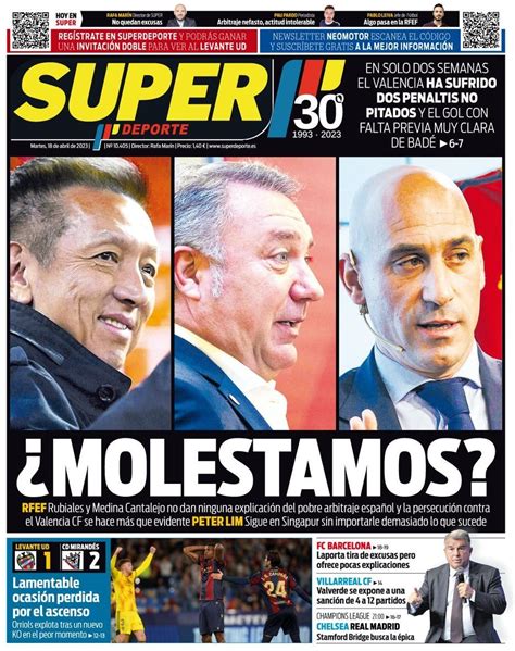 Capa Jornal SuperDeporte 18 Abril 2023 Capasjornais Pt