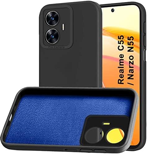 TheGiftKart Liquid Silicon Back Cover Case For Realme Narzo N55