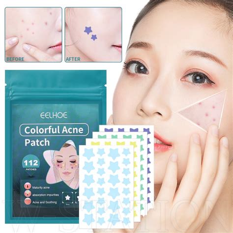 112pcs Colorful Star Acne Patch Mini Invisible Pimple Acne Removal